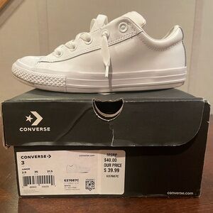 White Leather Converse